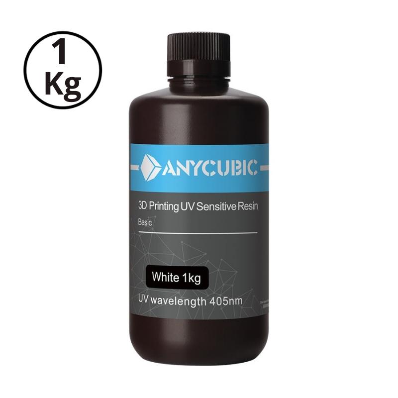Anycubic - Resina 3D Blanca Para Impresoras 3D 1000G | Resinas
