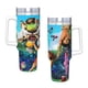 thumbnail image 4 of Los Croods Vaso aislado de acero inoxidable con asa, diseño temático, regalo para familia, amigos y fans; incluye pajita y encaja en el portavasos estándar, 40 oz, 4 of 6