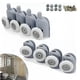 thumbnail image 1 of X8 Ruedas Para Cabinas De Duchas Puertas Baños Ruedas Ducha, 1 of 4