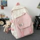 thumbnail image 3 of Large Capacity Book Bag Nylon School Rucksack Waterproof Backpack School Bag College Bag Simple Travel Backbag Students Gift, 3 of 3