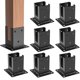 thumbnail image 1 of Base para poste ORIGLE 9 cm negro mate - juego de 8, 1 of 5