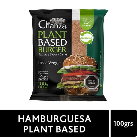 Hamburguesa Vegetal Plant Based, 100 gr