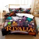 thumbnail image 1 of Game Rivalia Dungeon Raiders Bedding Set Boys Girls Size Duvet Cover Pillowcase Bed Kids Adult Home Textileextile Bed Sheets, 1 of 5