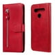thumbnail image 1 of Funda con Cremallera para LG K51S, Carcasa Cartera de Cuero PU con Soporte y Tarjetero, 1 of 5