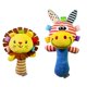 thumbnail image 2 of Cartoon Lion Giraffe Animal Plush Toy Baby Kids Handbell Campanilla de mano Sonajero, 2 of 5