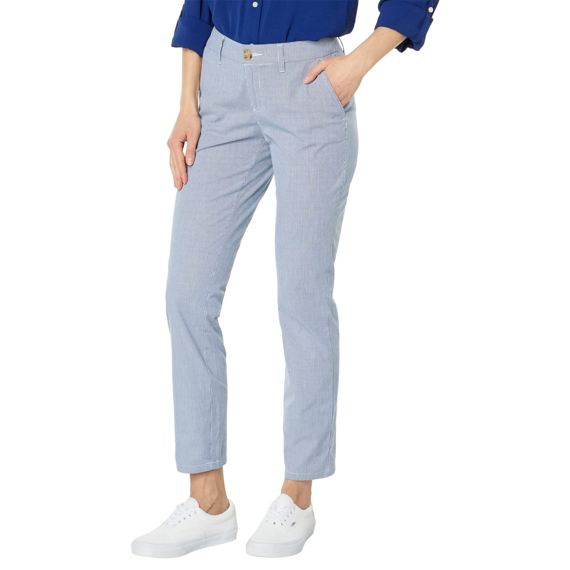 Pantalones Tommy Hilfiger Hampton Chino Stripe Azul/blanco