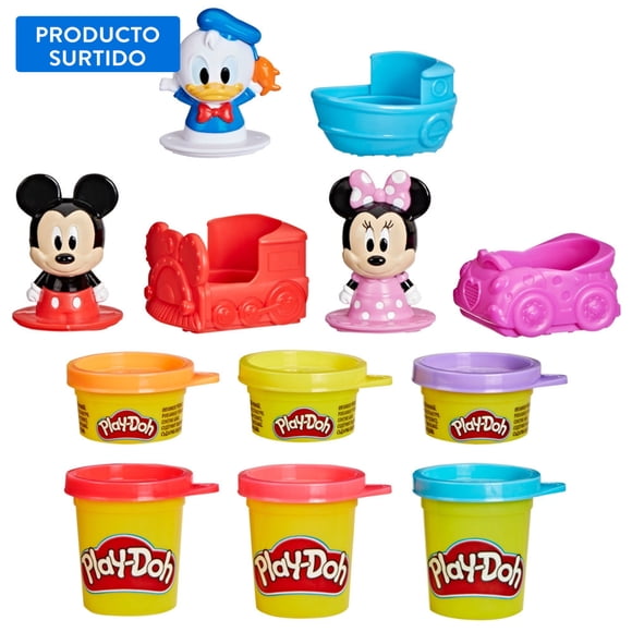 Masas Play-Doh Disney Jr Auto Con Moldes Y Figura Surtido