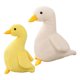 thumbnail image 4 of 2 Uds., Mu?eco De Pato De Peluche Infantil, Decoración De 40cm, Blanco, 30cm, Amarillo, 4 of 5