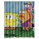thumbnail image 1 of Cortina de ducha cuadrada de Bob Esponja, juego de cortinas de baño con ganchos, tamaño 60 x 72 pulgadas, 1 of 3
