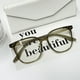 thumbnail image 4 of Gafas cuadradas de luz azul para hombres y mujeres, gafas para computadora con bloqueo UV, gafas con lentes transparentes, 4 of 5