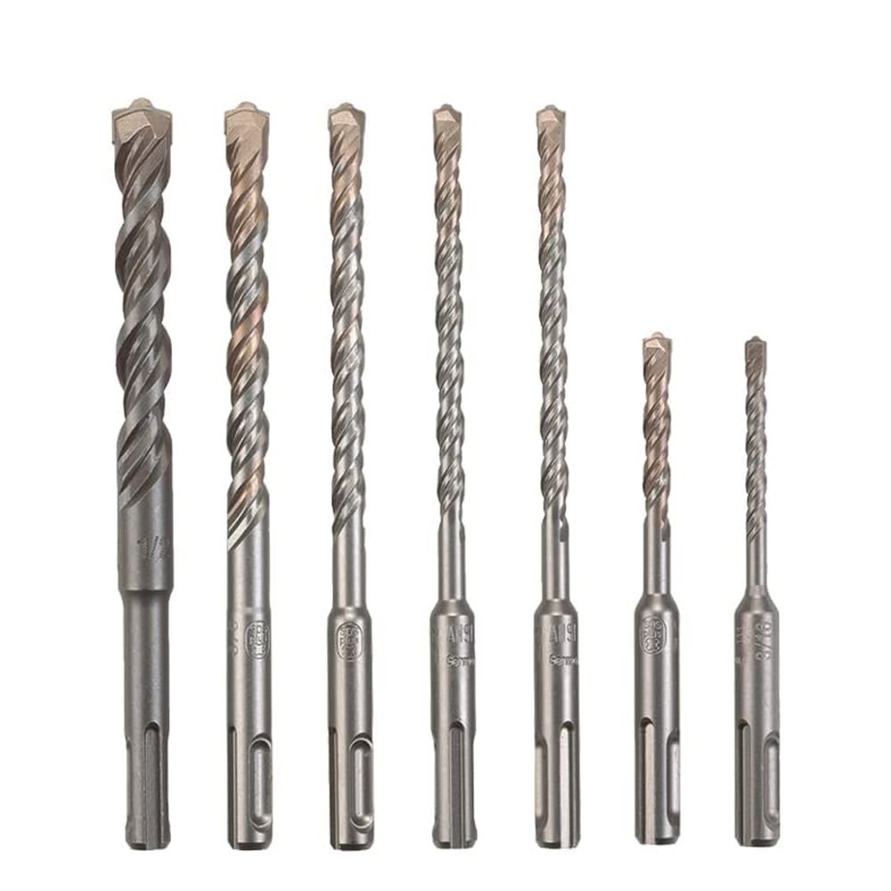 Juego De Brocas Bosch Hck001 Sds-plus Con Punta De Carburo, 7 Piezas