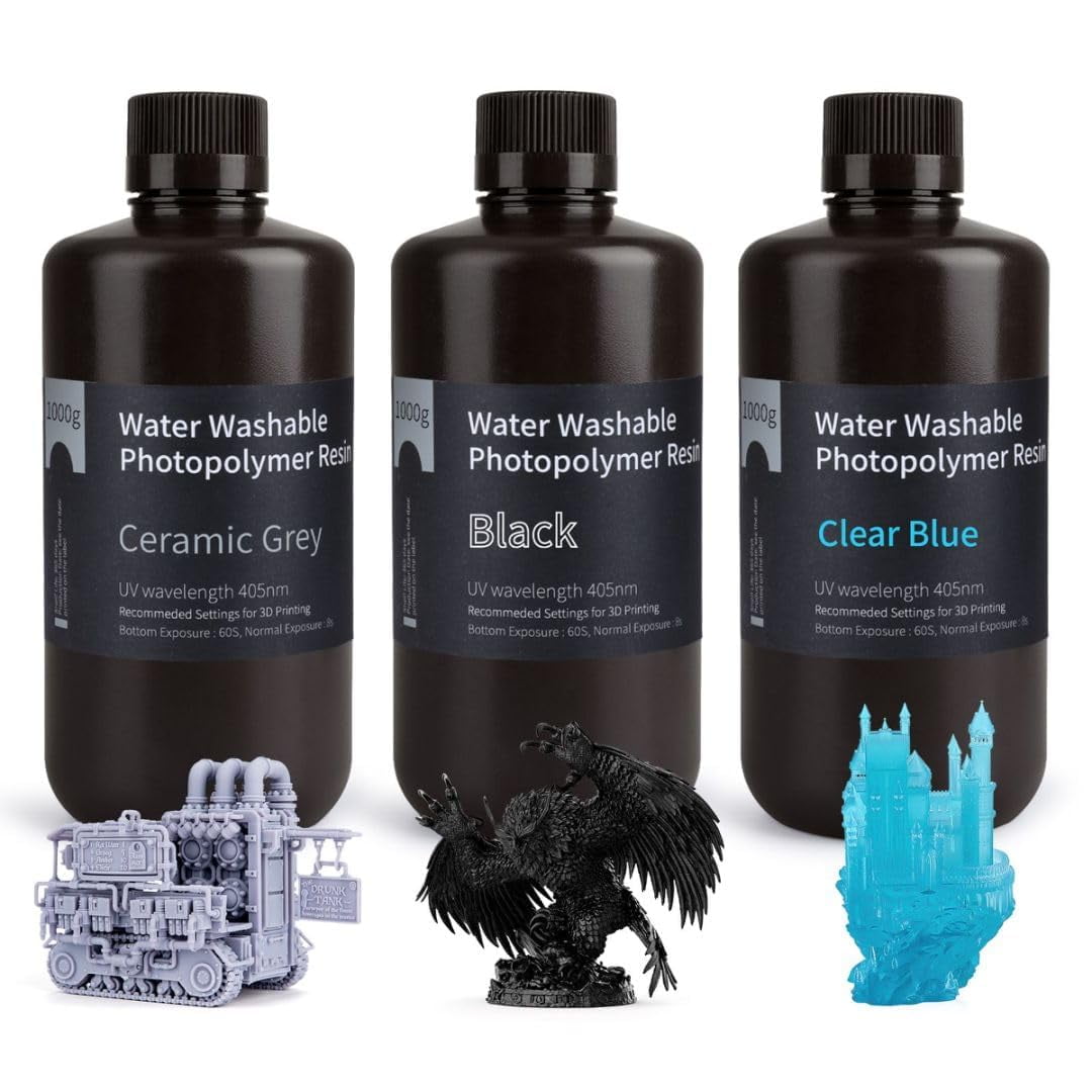 Impresora 3d De Resina Elegoo, Lavable Con Agua, 405 Nm, 3 Kg