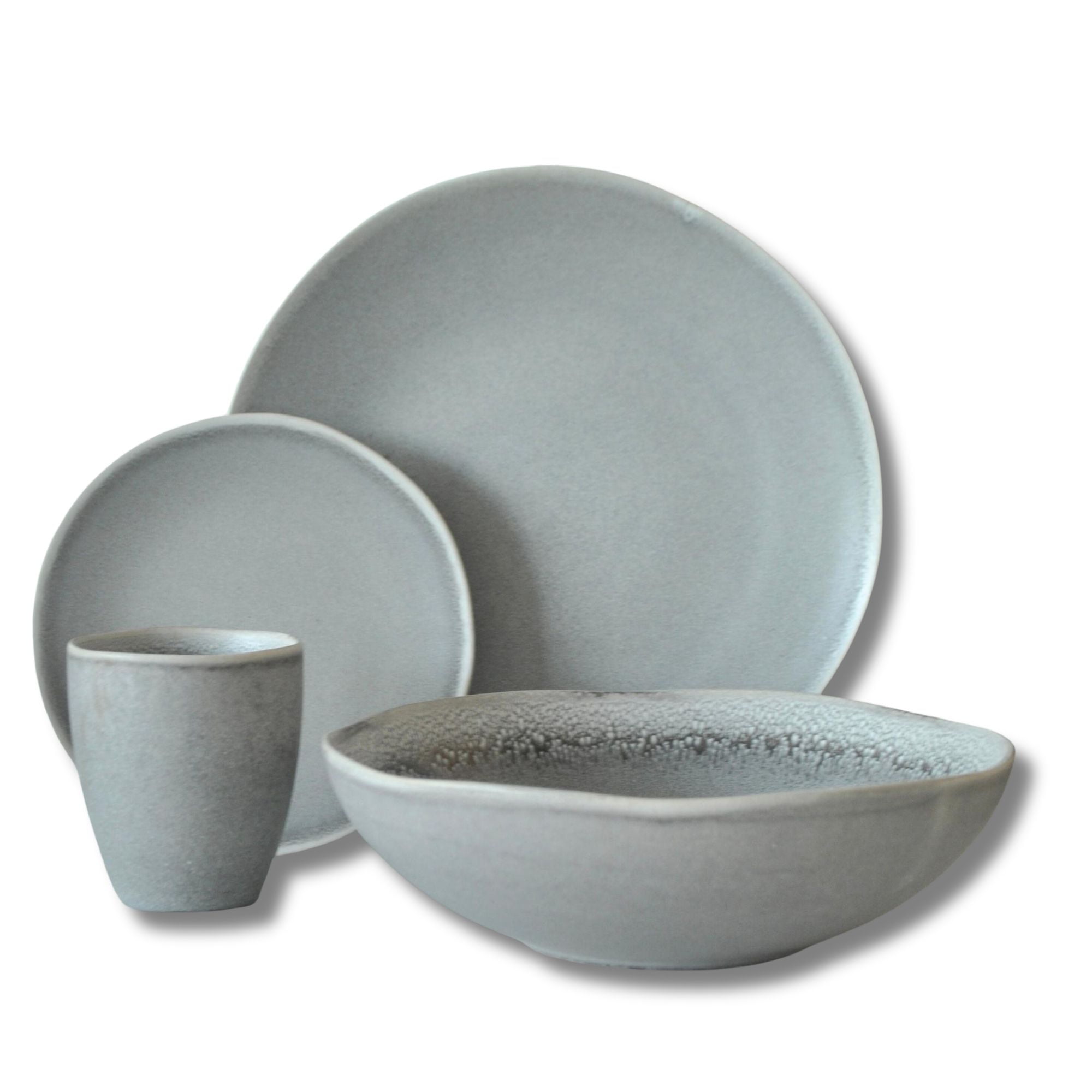 Decoexpress - Juego De Loza 16 Piezas Vajilla Cerámica Skadar