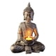 thumbnail image 5 of Buda Yoga Candelero Mesa Tealight Estatua Ministerio Del Interior Coleccionable C, 5 of 5