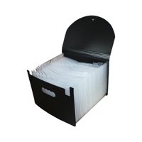 Magideal - Organizador De Archivos Expansión De Archivos Bolsillos Expansible Portátil A4 Acordeón Portadocumentos Bolsa De Documentos Tamaño De Carta Carpeta De Blanco 24 Bolsillos