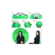 thumbnail image 3 of Fondo Virtual Croma Pantalla Verde Zoom Stream Videollamada Tela Verde Chroma 110cm, 3 of 4