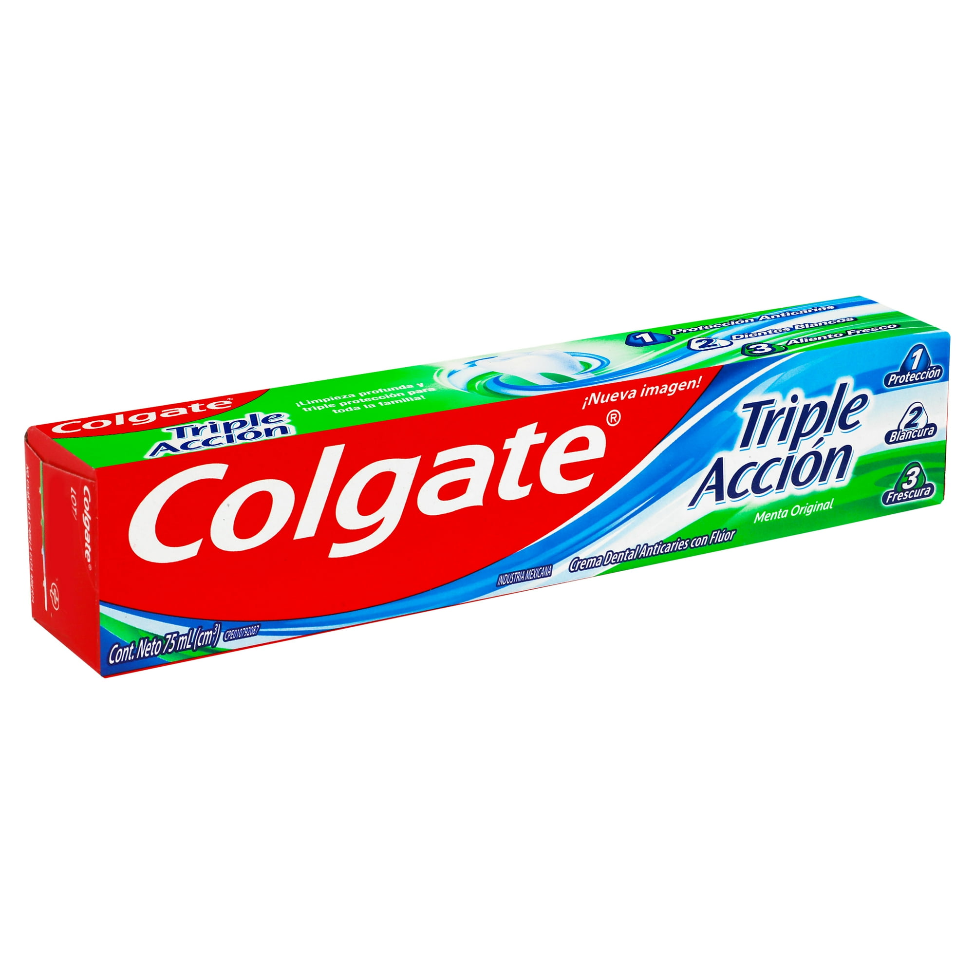 Pasta Dental Triple Acción Menta Original 75 ml Colgate