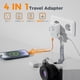 thumbnail image 4 of Adaptador de viaje TESSAN 20W ultradelgado con 2 USB-C y 1 USB-A, 4 of 7