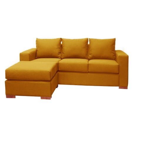 Dkora - Sofa Seccional Elisa 3 C Mostaza