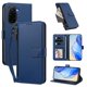 thumbnail image 2 of Funda con Billetera para [Xiaomi Poco M7 4G] con Bolsillo Zipper y Tarjetero Azul, 2 of 6