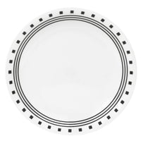 Plato De Almuerzo Corelle Livingware City Block, 21,6 Cm, Negro