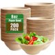 thumbnail image 1 of Cuencos de papel desechables Tiaiidi, 8 oz, compostables, paquete de 200, 1 of 7