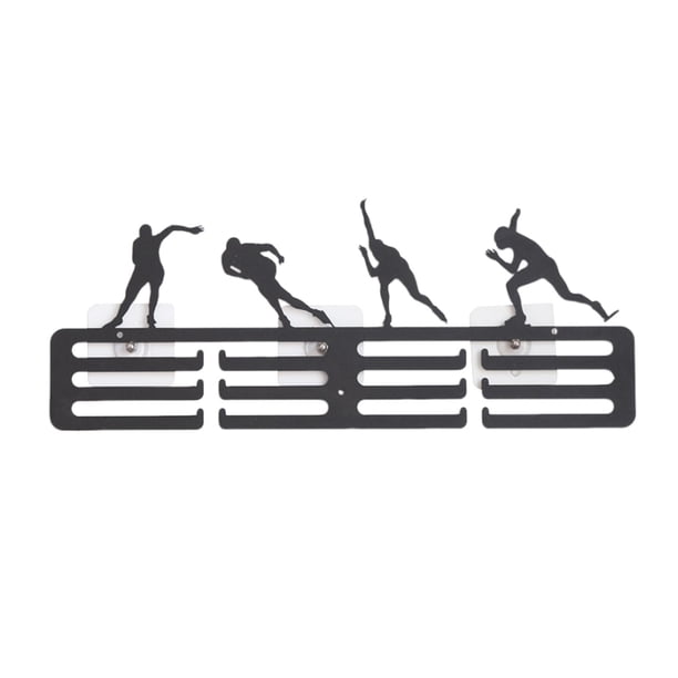 Colgador de exhibición para medallas, estante de almacenamiento, organizador de Metal, soporte para medallas fácil de instalar para colgar en la pared patinaje de velocidad