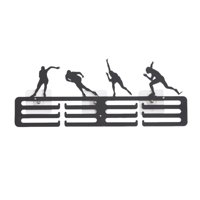 Magideal - Colgador De Exhibición Para Medallas, Estante De Almacenamiento, Organizador De Metal, Soporte Para Medallas Fácil De Instalar Para Colgar En La Pared Patinaje De Velocidad