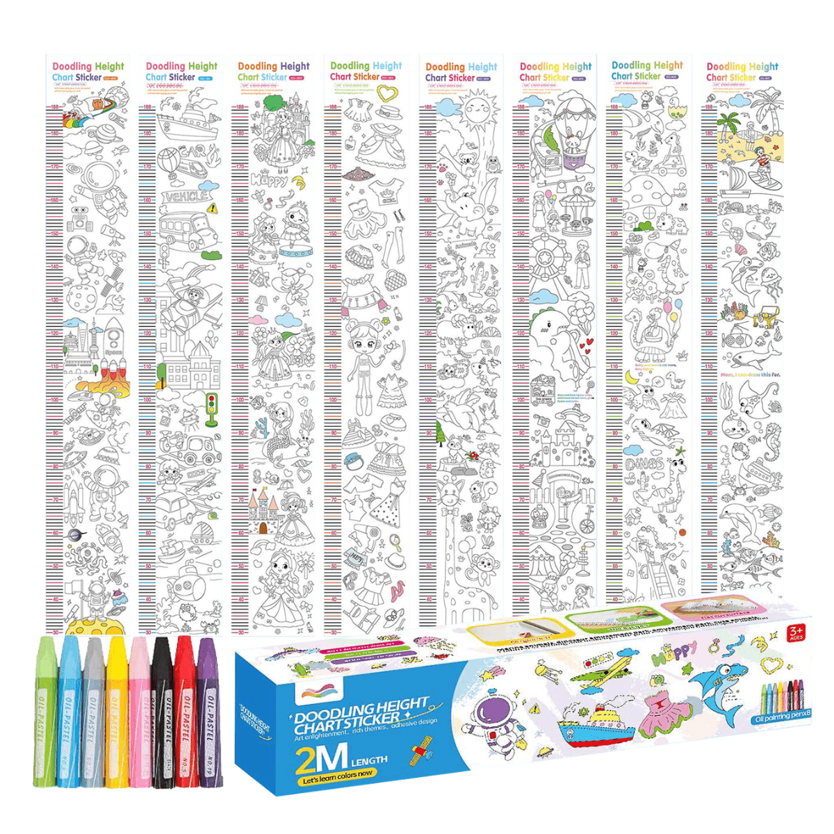 Otuti - Rollo De Papel Adhesivo Para Colorear Con Crayones 2mts