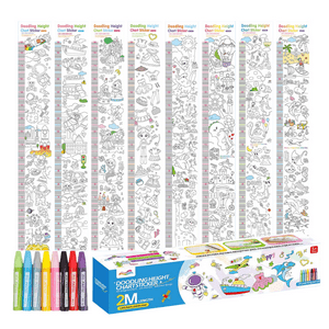 Otuti - Rollo De Papel Adhesivo Para Colorear Con Crayones 2Mts