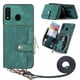 thumbnail image 1 of Funda Tipo Cartera con Correa Cruzada para Samsung Galaxy A30/A20 Protección Contra Golpes Verde, 1 of 5