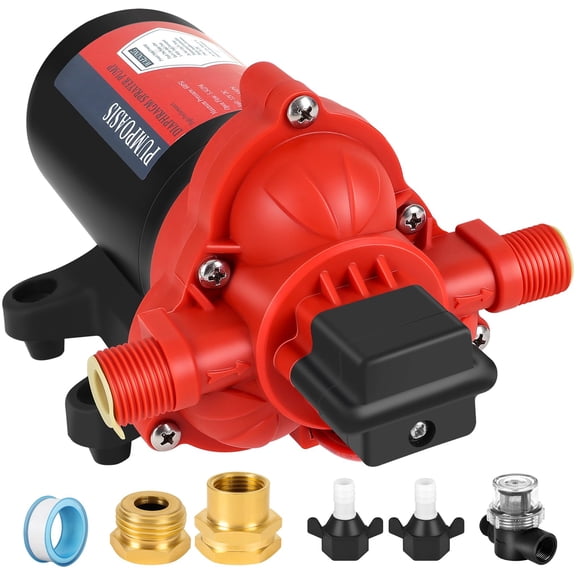 Bomba pulverizadora Pumpoasis 12 V 4,4 GPM 60 PSI resistente a productos químicos