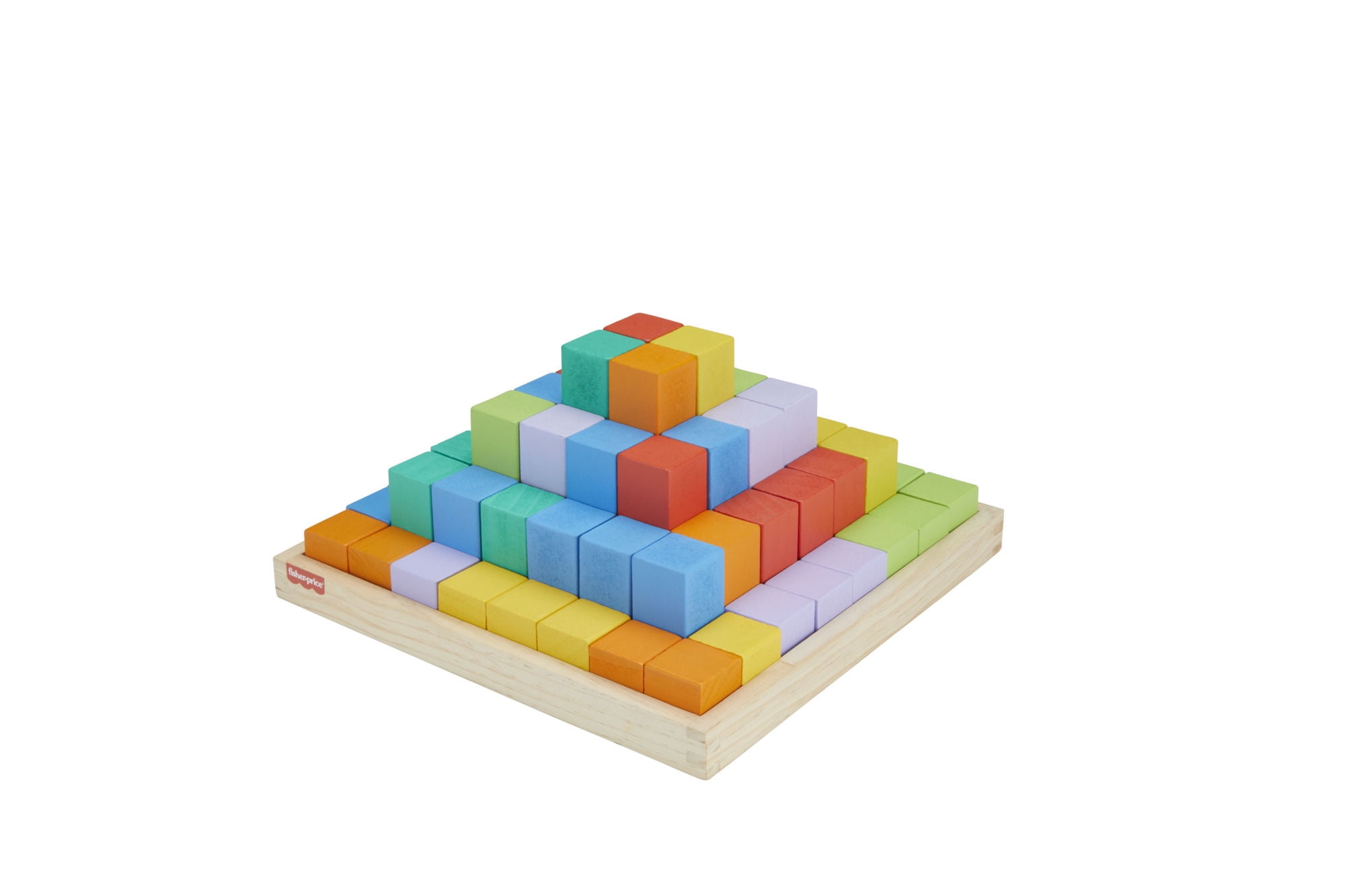 Fisher-Price - Juguete Para Bebés Pirámide De Bloques De Madera