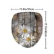 thumbnail image 1 of 1pc Daisy Floral Shower Curtain, Waterproof Shower Curtain With 12 Hooks, Non-Slip Bathroom Rug, Toilet U-Shape Mat, Toilet Lid Cover, Bathroom Decor, 1 of 5