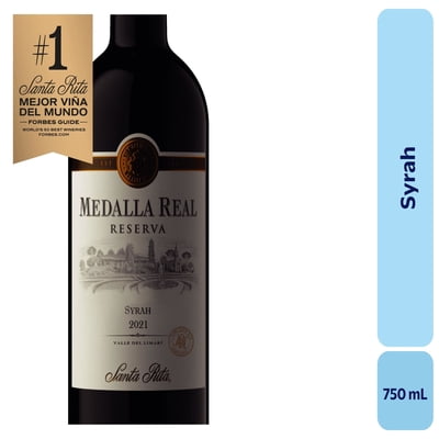 Vino Syrah Botella 750 Ml Medalla Real
