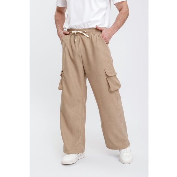 Pantalón Pierna Ancha Wide Leg Hombre Cargo Excelente Calidad 7133