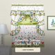 thumbnail image 2 of Juego de cortinas ACHIM con estampado de mariposas verdes tipo cabaña, 2 of 6