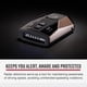 thumbnail image 2 of Detector de radar Cobra RAD 450 Laser OLED de largo alcance negro, 2 of 6