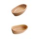 thumbnail image 5 of Ensaladera De Madera, Cuenco Ondulado Para Servir, Cuenco Para Mezclar Para Postre Y Fruta, 2 Uds., 5 of 5