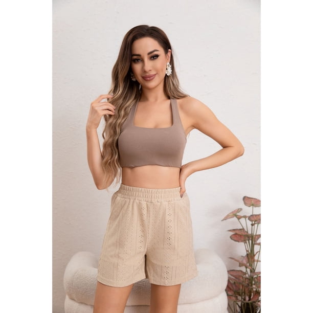 Short Mujer Bermuda Broderie Juvenil Verano 5005