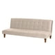 thumbnail image 2 of Futon Turin Tela Velvet Beige, 2 of 3