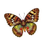 Bothyi - Decoración De Pared De Mariposa De Metal Para Balcón, Patio, Jardín, Mariposa Colgante