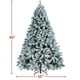 thumbnail image 3 of Árbol de Navidad Yaheetech de 2,3 m, preiluminado, con luces, flocado, 3 of 3