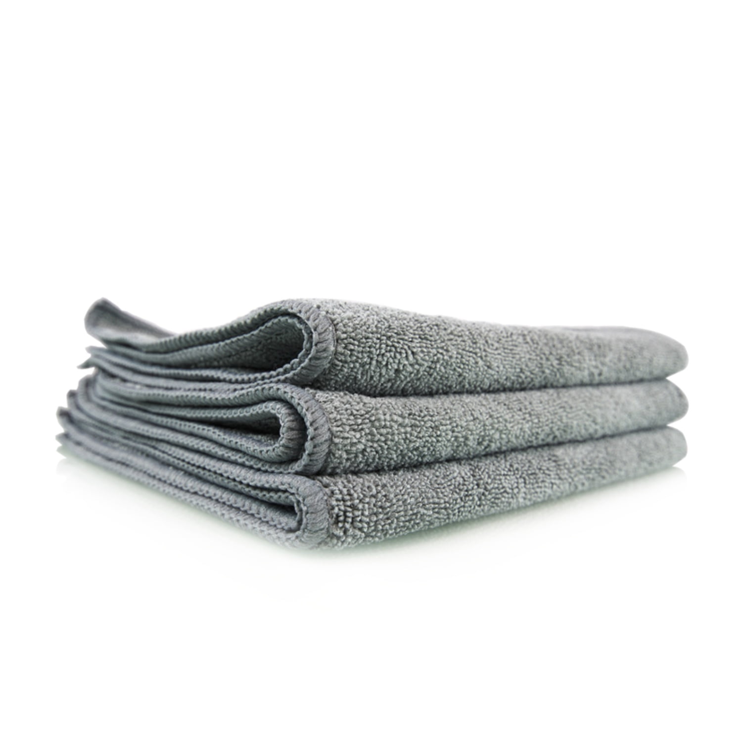 Chemical Guys - Set De 3 Toallas De Microfibra De 16"x16" Workhorse (gris)