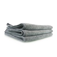 Chemical Guys - Set De 3 Toallas De Microfibra De 16""X16"" Workhorse (Gris)