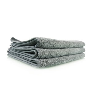 Chemical Guys - Set De 3 Toallas De Microfibra De 16""X16"" Workhorse (Gris)