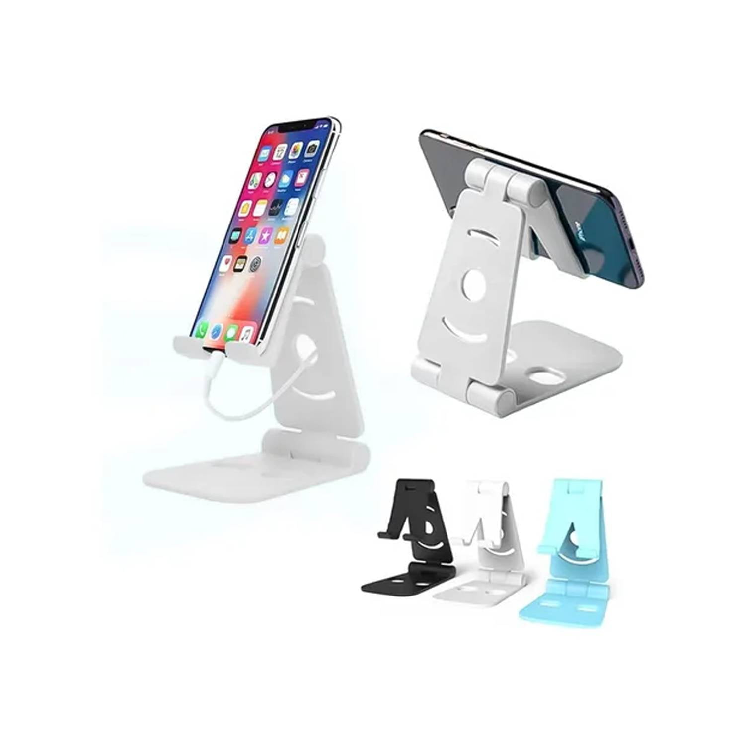 Genérico - Soporte De Celular Para Mesa Plegable Plástico Alta Calidad Blanco