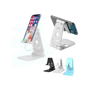 Genérico - Soporte De Celular Para Mesa Plegable Plástico Alta Calidad Blanco