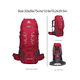 thumbnail image 3 of Mochila impermeable 60L color rojo, 3 of 3