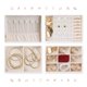 thumbnail image 4 of Caja de Accesorios de 3 Capas REGALWOVEN, Organizador de Accesorios de Cuero PU con Cajón Blanco, 4 of 7